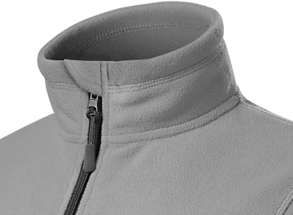 Damen Fleece-Kontrastjacke - Hochgestellter Kragen zum Schutz vor Kälte im Nacken