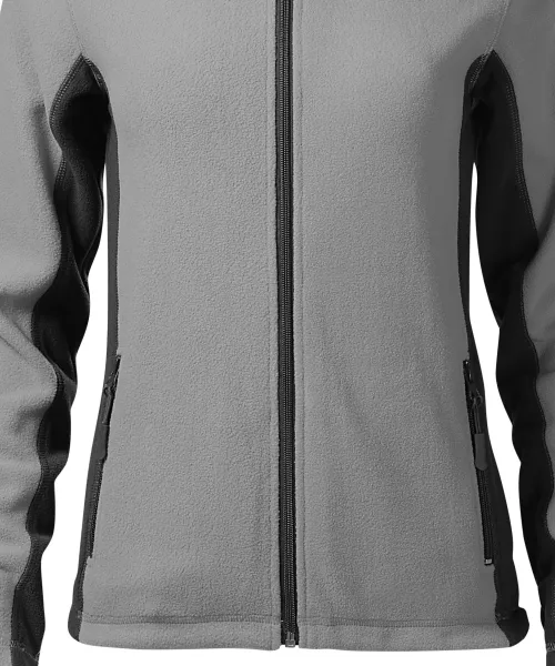 Damen Fleece-Kontrastjacke - Sanft verjüngter Schnitt
