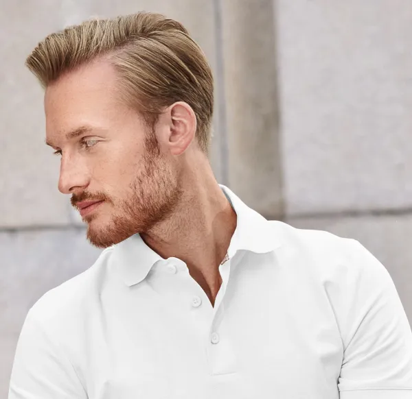 Herren-Poloshirt aus Bio-Baumwolle - 3-Knopf-Verschluss