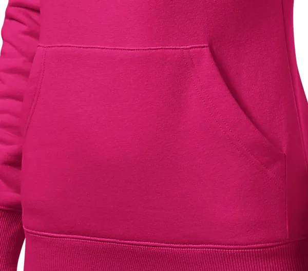 Damen Sweatshirt mit Kapuze ohne Reißverschluss - Beutel im Känguru-Stil