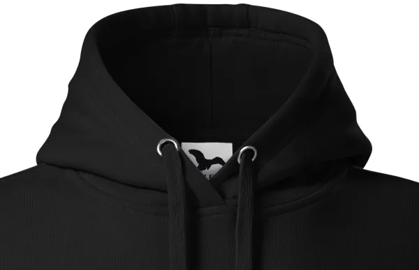 Damen Sweatshirt mit Kapuze ohne Reißverschluss - Kapuze mit Kordelzügen