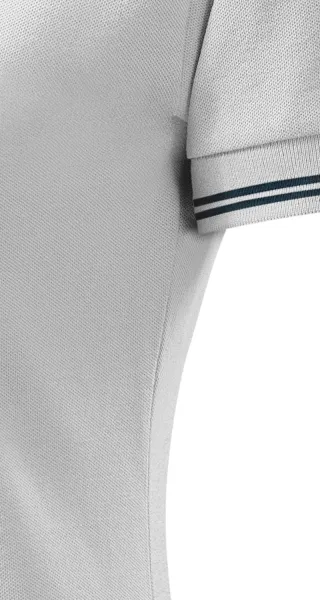 Kontrast-Poloshirt für Damen - Schnitt mit Seitennähten