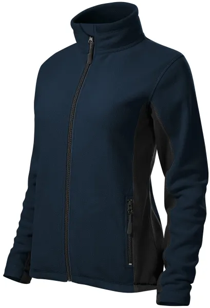 Damen Fleece-Kontrastjacke - Damen Fleecejacke mit Kontrastelementen