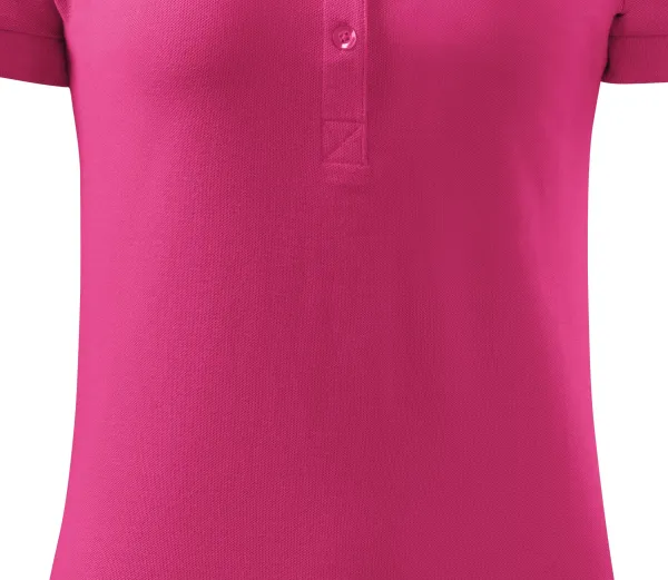 Damen einfaches Poloshirt - Sanft zulaufender Schnitt