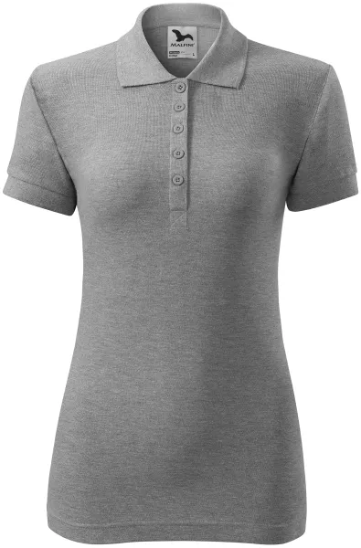 Damen einfaches Poloshirt - Damen-Poloshirt aus leichter Baumwolle