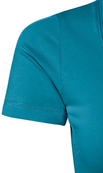 Damen T-Shirt mit Ziernähten - Kurze, taillierte Ärmel