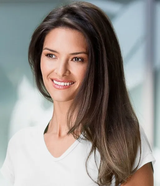 Damen T-Shirt mit Raglanärmel - Tiefer V-Ausschnitt