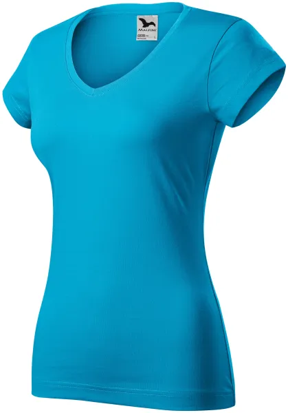 Slim Fit Damen T-Shirt mit V-Ausschnitt - Damen T-Shirt für jeden Tag