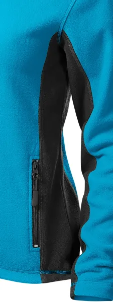 Damen Fleece-Kontrastjacke - Dunkle Kontrastdetails