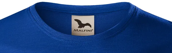Herren-T-Shirt aus strukturierter Bio-Baumwolle - Klassischer Rundhalsausschnitt