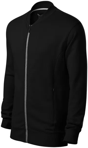 Herren Sweatshirt mit versteckten Taschen - Herren-Sweatshirt mit Reißverschluss, ohne Kapuze