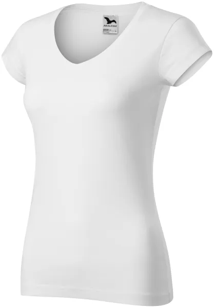 Slim Fit Damen T-Shirt mit V-Ausschnitt - Damen T-Shirt für jeden Tag