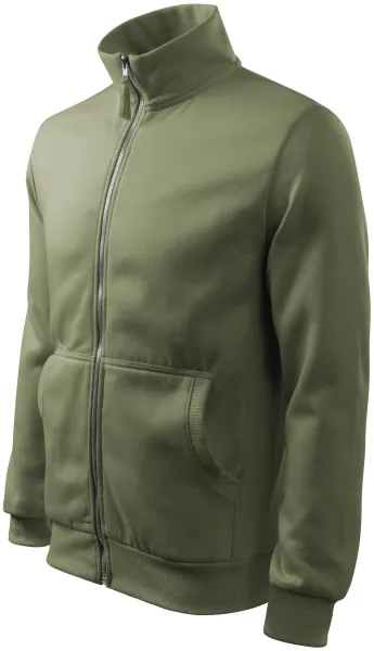 Herren Sweatshirt ohne Kapuze - Herren-Sweatshirt mit Reißverschluss, ohne Kapuze
