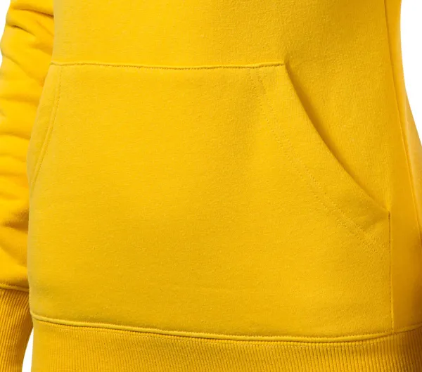 Damen Sweatshirt mit Kapuze ohne Reißverschluss - Beutel im Känguru-Stil