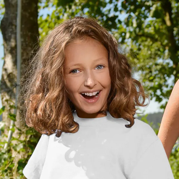 Das einfache T-Shirt der Kinder - Klassischer Rundhalsausschnitt