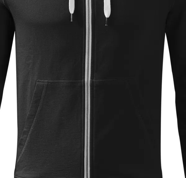 Kontrastiertes Herren-Sweatshirt mit Kapuze - Lockere Passform mit Seitennähten