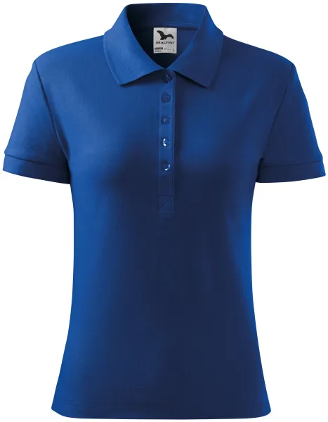Damen einfaches Poloshirt - Damen-Poloshirt aus leichter Baumwolle