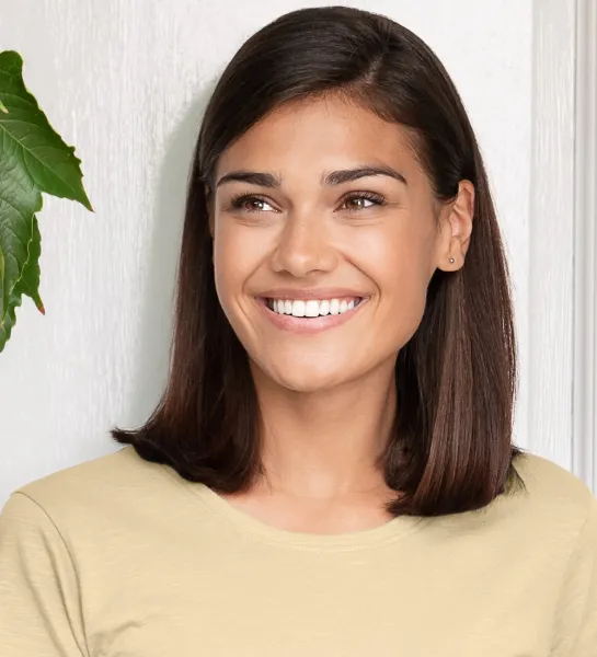 Damen-T-Shirt aus strukturierter Bio-Baumwolle - Klassischer Rundhalsausschnitt