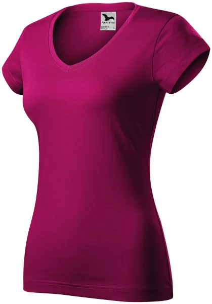 Slim Fit Damen T-Shirt mit V-Ausschnitt - Damen T-Shirt für jeden Tag