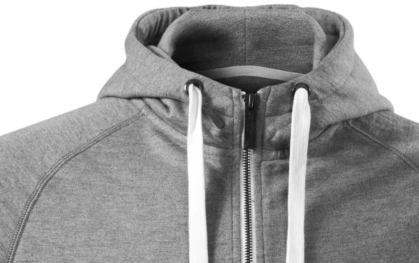 Kontrastiertes Herren-Sweatshirt mit Kapuze - Kapuze mit Kordelzügen