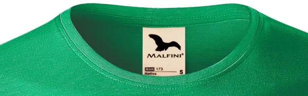 Herren-T-Shirt aus strukturierter Bio-Baumwolle - Klassischer Rundhalsausschnitt