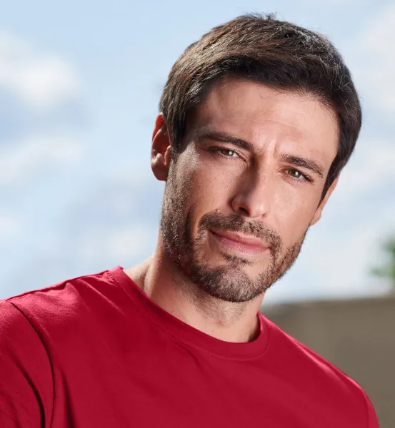 Das einfache T-Shirt der Männer - Klassischer Rundhalsausschnitt