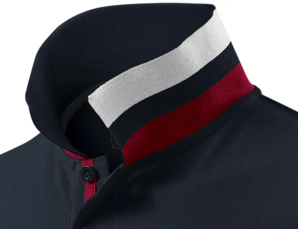 Herren Poloshirt mit Stehkragen - Kragen mit zwei Tragemöglichkeiten