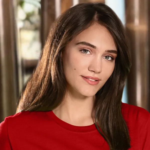 Damen klassisches T-Shirt - Klassischer Rundhalsausschnitt