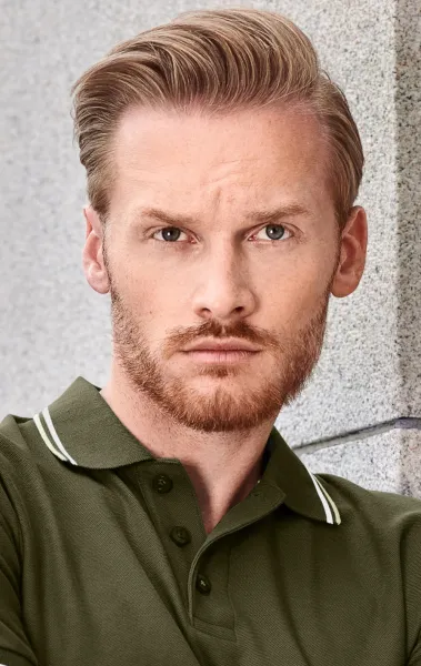 Klassisches Herren-Poloshirt - 3-Knopf-Verschluss