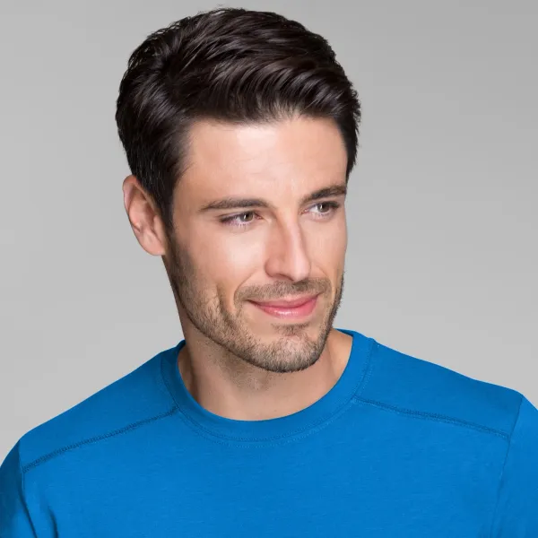 Herren T-Shirt verziert - Klassischer Rundhalsausschnitt