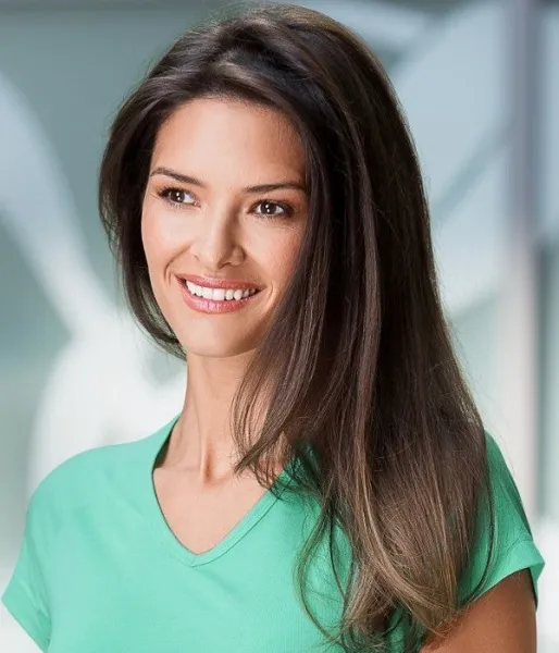 Damen T-Shirt mit Raglanärmel - Tiefer V-Ausschnitt