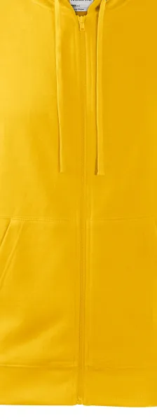 Herren Sweatshirt mit Kapuze - Reißverschluss in der Farbe des Sweatshirts