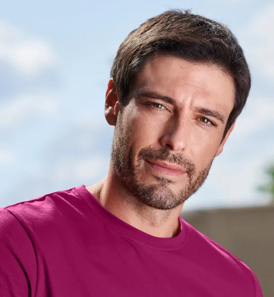 Das einfache T-Shirt der Männer - Klassischer Rundhalsausschnitt