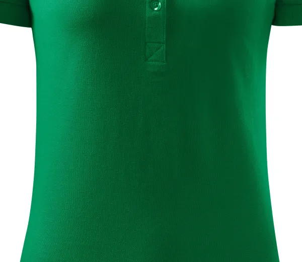 Damen einfaches Poloshirt - Sanft zulaufender Schnitt