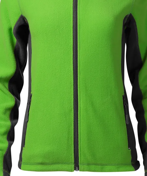 Damen Fleece-Kontrastjacke - Sanft verjüngter Schnitt