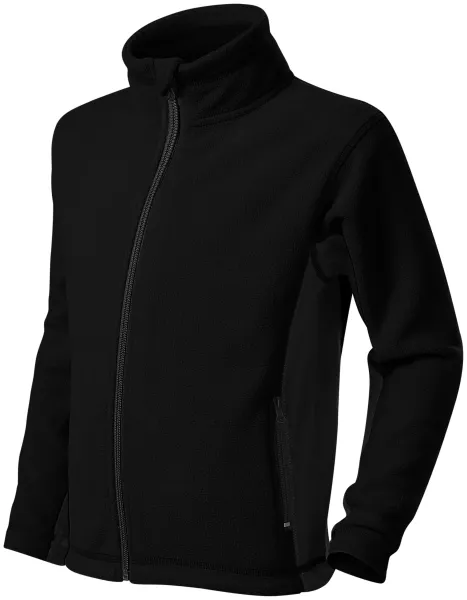 Fleece-Kontrastjacke für Kinder - Kinder Fleecejacke mit Kontrastelementen