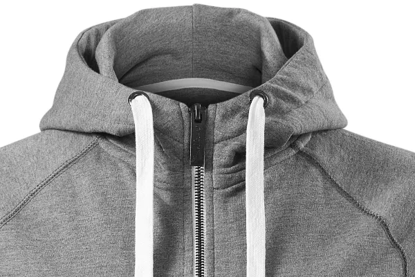 Kontrastfarbenes Damen-Sweatshirt mit Kapuze - Kapuze mit Kordelzügen