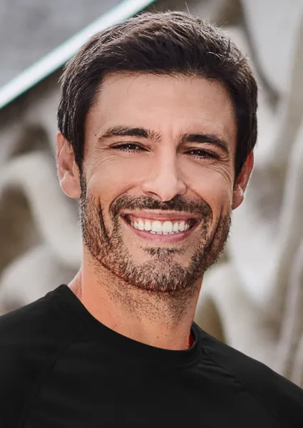 Sport-T-Shirt für Herren - Klassischer Rundhalsausschnitt