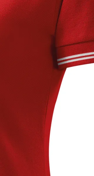 Kontrast-Poloshirt für Damen - Schnitt mit Seitennähten