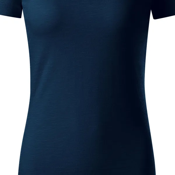 Damen-T-Shirt aus strukturierter Bio-Baumwolle - Sanft taillierter Schnitt