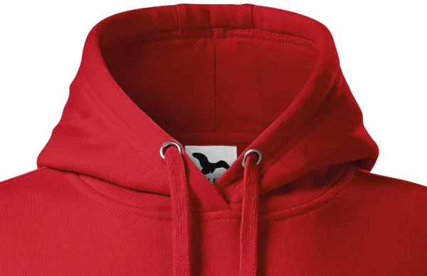 Damen Sweatshirt mit Kapuze ohne Reißverschluss - Kapuze mit Kordelzügen