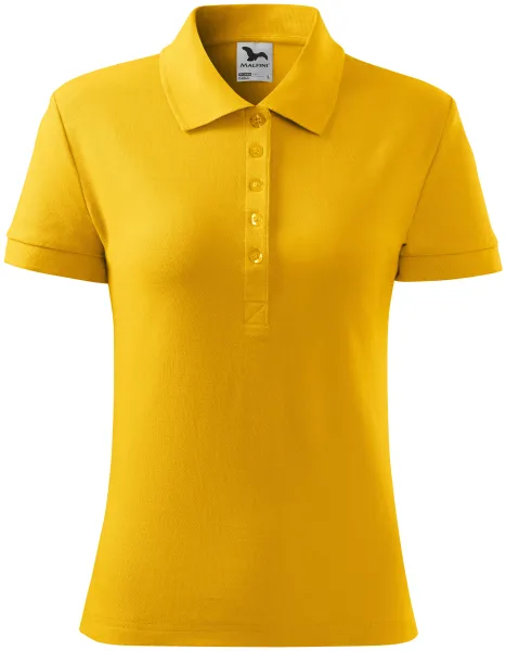 Damen einfaches Poloshirt - Damen-Poloshirt aus leichter Baumwolle