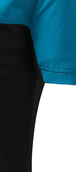 T-Shirt mit zwei Farben - Schnitt mit Seitennähten