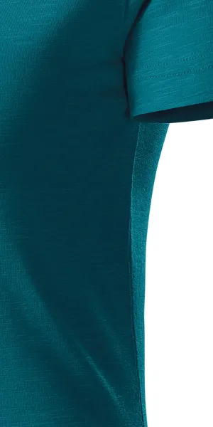 Damen-T-Shirt aus strukturierter Bio-Baumwolle - Schnitt mit Seitennähten
