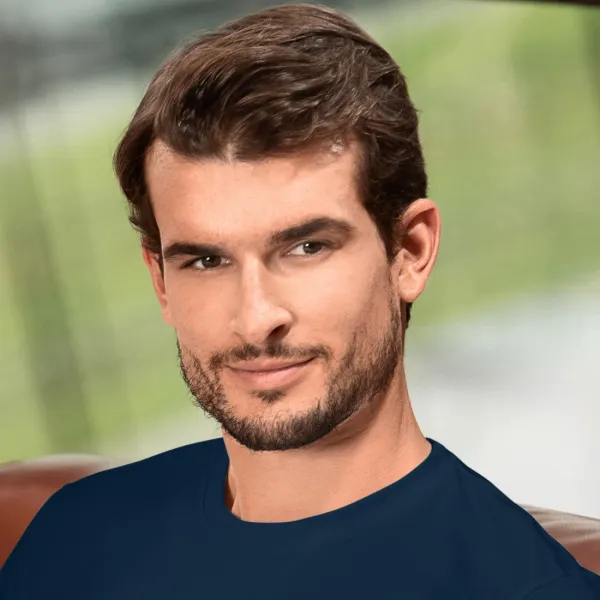 T-Shirt mit höherem Gewicht Unisex - Klassischer Rundhalsausschnitt