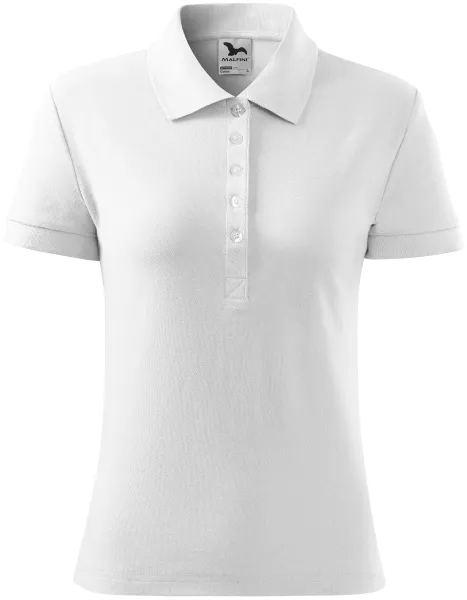 Damen einfaches Poloshirt - Damen-Poloshirt aus leichter Baumwolle