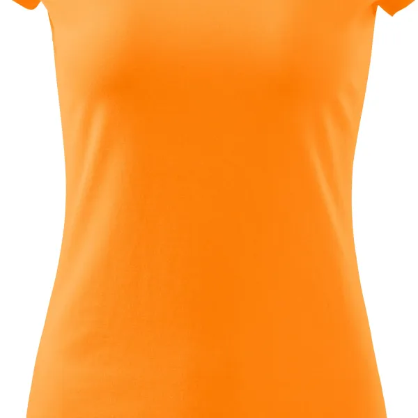 Damen T-Shirt mit sehr kurzen Ärmeln - Sanft taillierter Schnitt