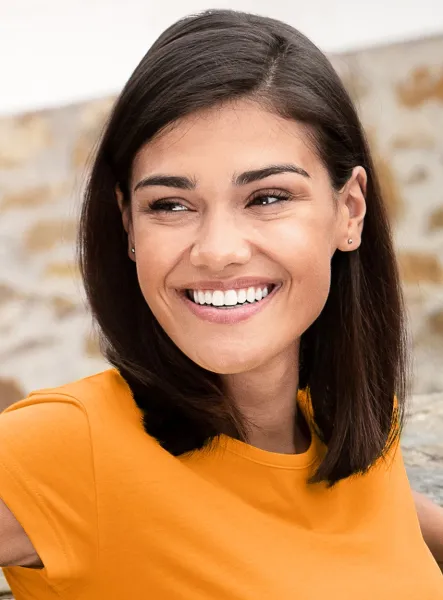 Damen trendy T-Shirt - Klassischer Rundhalsausschnitt