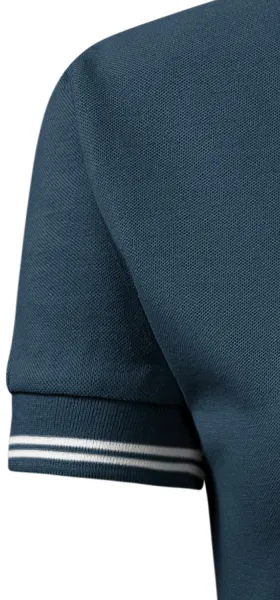 Kontrast-Poloshirt für Damen - Klassische kurze Ärmel