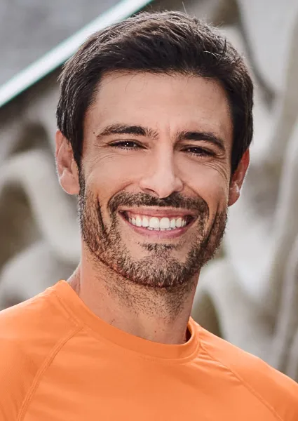 Sport-T-Shirt für Herren - Klassischer Rundhalsausschnitt
